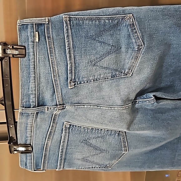 💕MOTHER💕 The Tomcat High Rise Straight Leg Button Fly Jeans ~ Layover 34 NWOT - Picture 15 of 17